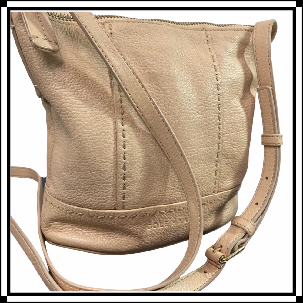 Cole Haan Leather Zip-Top Crossbody Bag